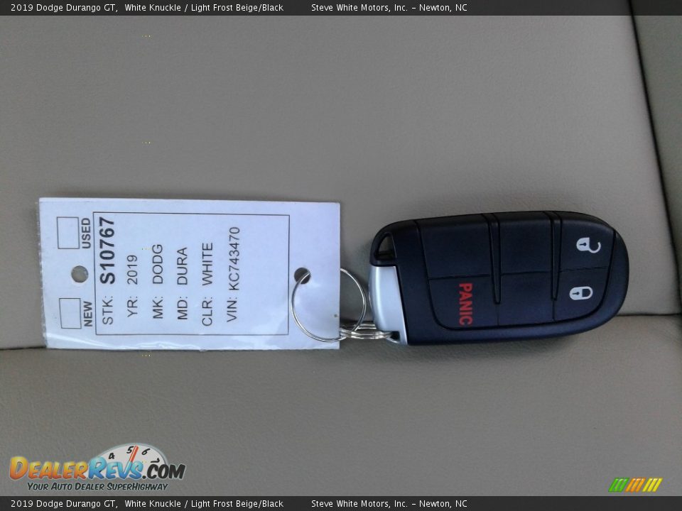 2019 Dodge Durango GT White Knuckle / Light Frost Beige/Black Photo #34