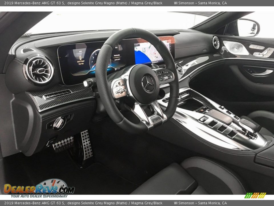 2019 Mercedes-Benz AMG GT 63 S designo Selenite Grey Magno (Matte) / Magma Grey/Black Photo #4