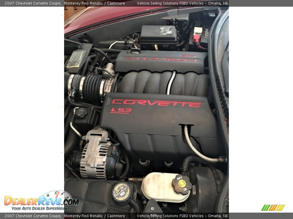 2007 Chevrolet Corvette Coupe Monterey Red Metallic / Cashmere Photo #12