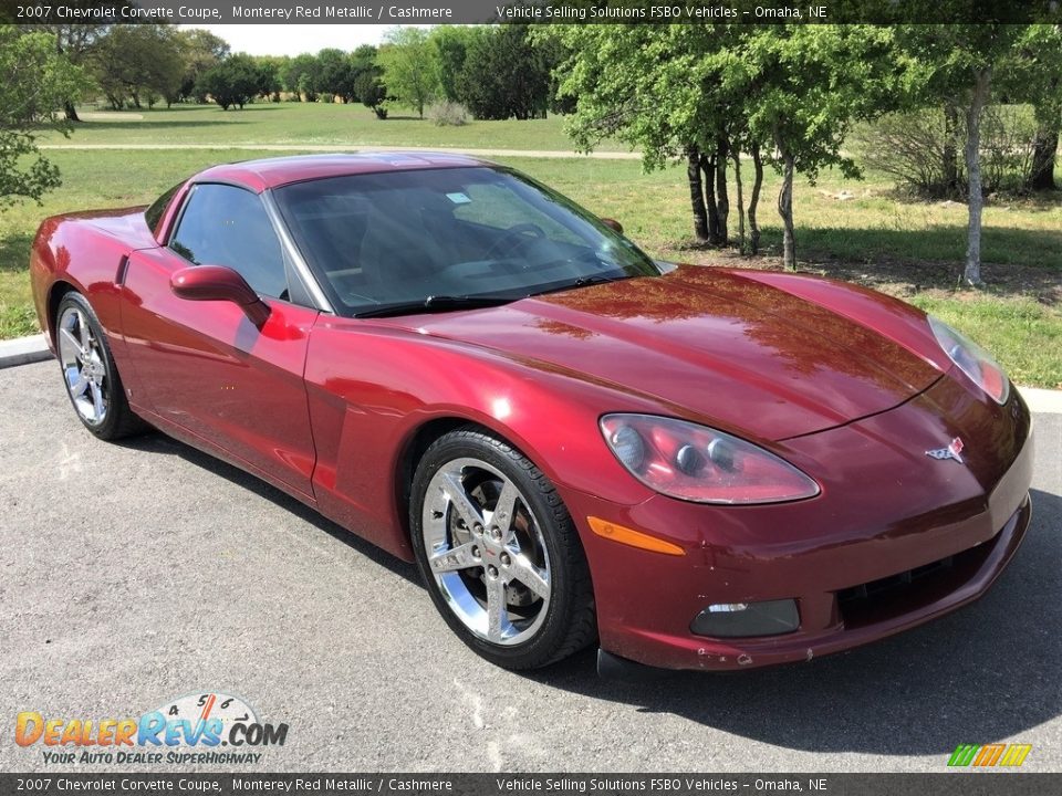 2007 Chevrolet Corvette Coupe Monterey Red Metallic / Cashmere Photo #13