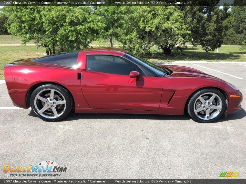 2007 Chevrolet Corvette Coupe Monterey Red Metallic / Cashmere Photo #14