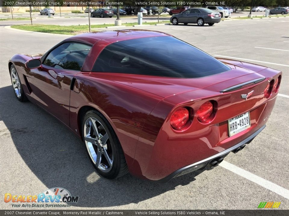 2007 Chevrolet Corvette Coupe Monterey Red Metallic / Cashmere Photo #16