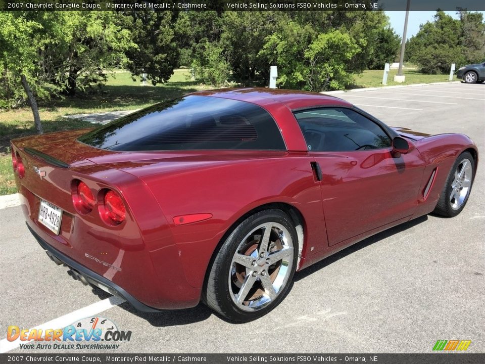 2007 Chevrolet Corvette Coupe Monterey Red Metallic / Cashmere Photo #17