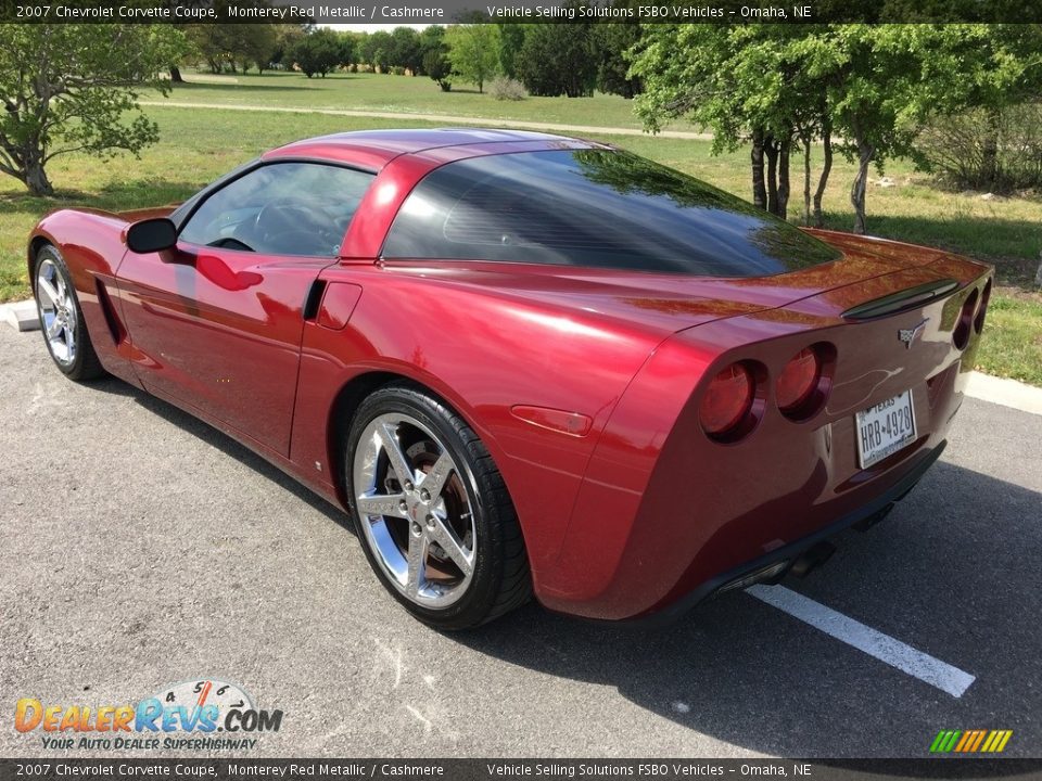 2007 Chevrolet Corvette Coupe Monterey Red Metallic / Cashmere Photo #18