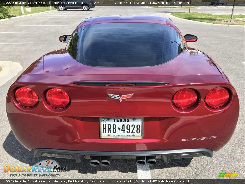 2007 Chevrolet Corvette Coupe Monterey Red Metallic / Cashmere Photo #19