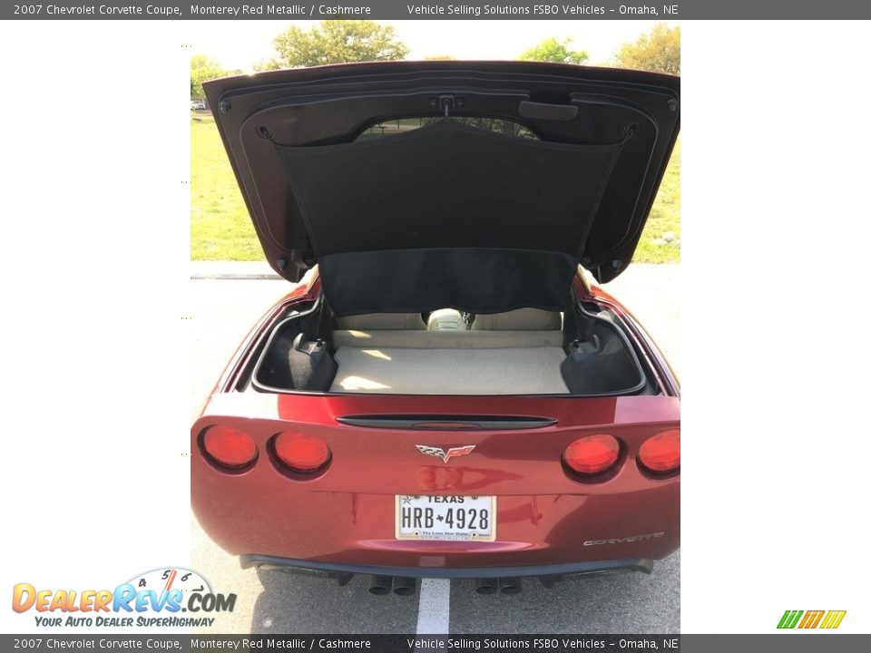 2007 Chevrolet Corvette Coupe Monterey Red Metallic / Cashmere Photo #21