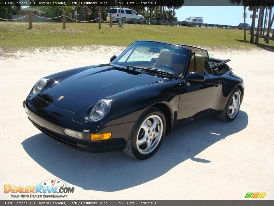 Black 1996 Porsche 911 Carrera Cabriolet Photo #3