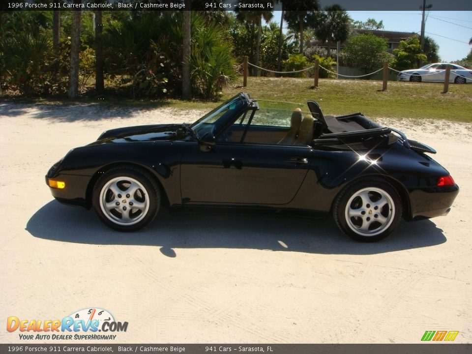 1996 Porsche 911 Carrera Cabriolet Black / Cashmere Beige Photo #4