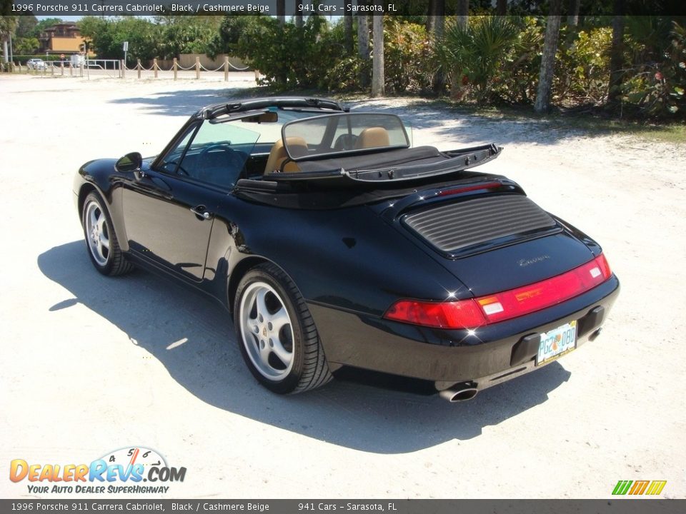 1996 Porsche 911 Carrera Cabriolet Black / Cashmere Beige Photo #5