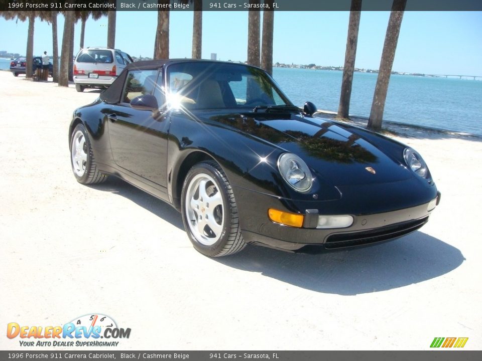 1996 Porsche 911 Carrera Cabriolet Black / Cashmere Beige Photo #28