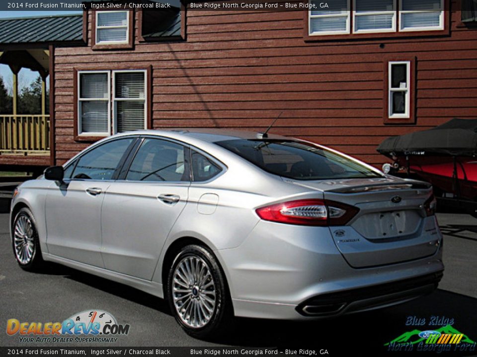 2014 Ford Fusion Titanium Ingot Silver / Charcoal Black Photo #3