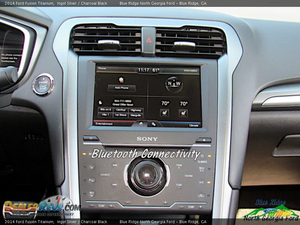 2014 Ford Fusion Titanium Ingot Silver / Charcoal Black Photo #18