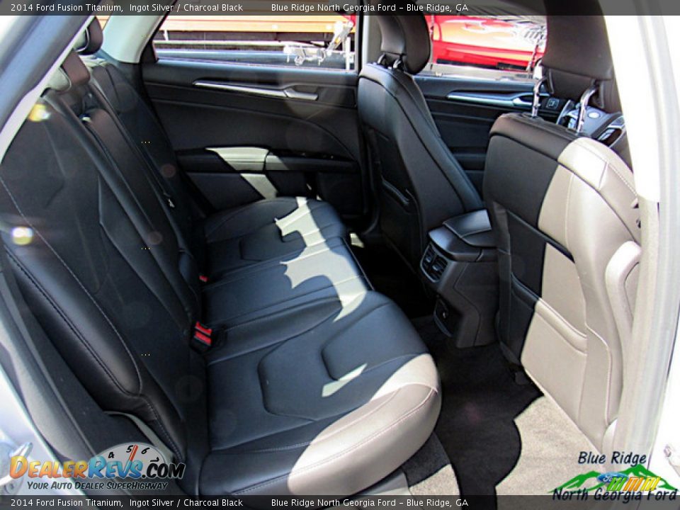 2014 Ford Fusion Titanium Ingot Silver / Charcoal Black Photo #27