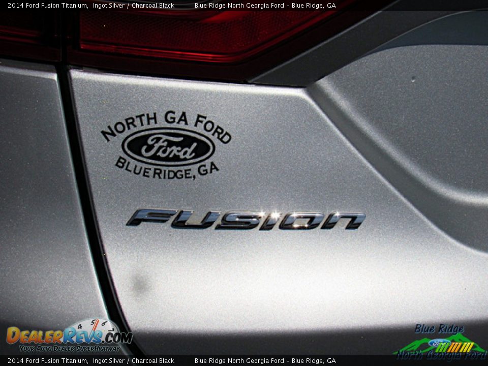 2014 Ford Fusion Titanium Ingot Silver / Charcoal Black Photo #32