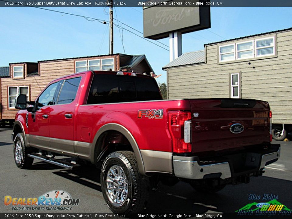 2019 Ford F250 Super Duty Lariat Crew Cab 4x4 Ruby Red / Black Photo #3