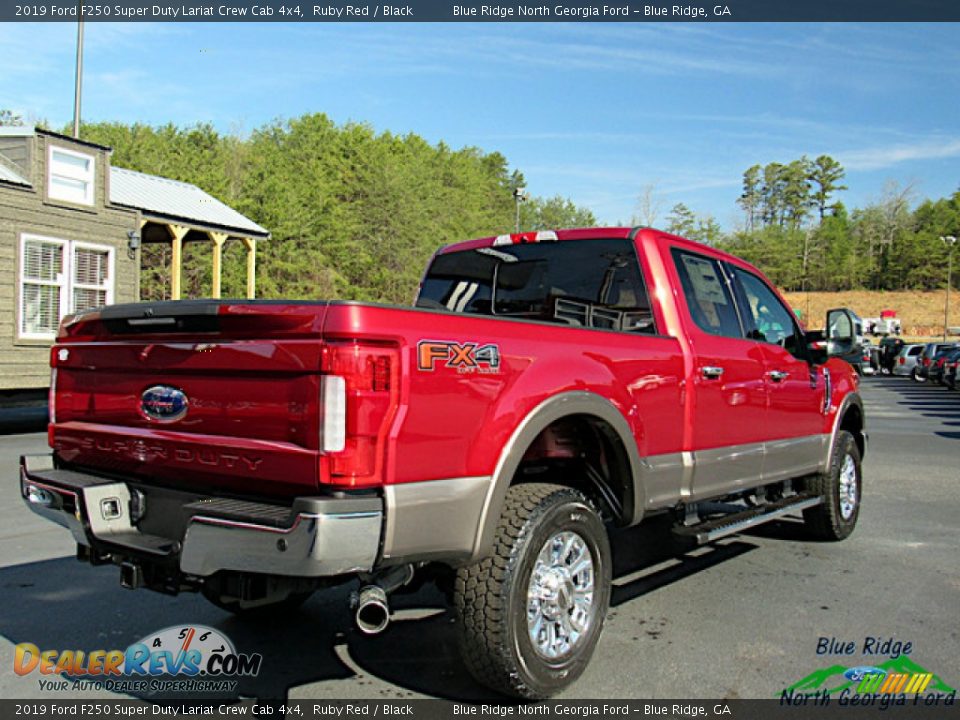 2019 Ford F250 Super Duty Lariat Crew Cab 4x4 Ruby Red / Black Photo #5