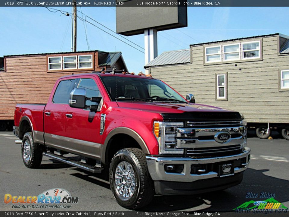 2019 Ford F250 Super Duty Lariat Crew Cab 4x4 Ruby Red / Black Photo #7