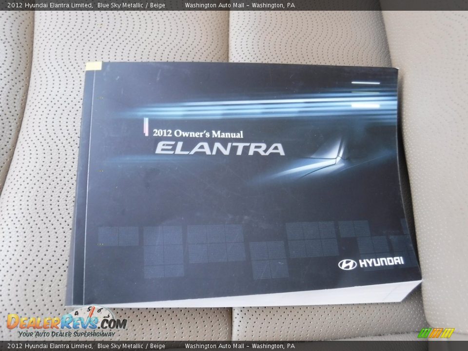 2012 Hyundai Elantra Limited Blue Sky Metallic / Beige Photo #22