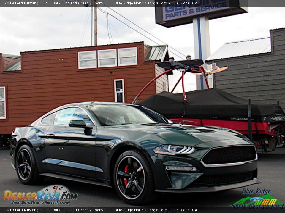 2019 Ford Mustang Bullitt Dark Highland Green / Ebony Photo #7