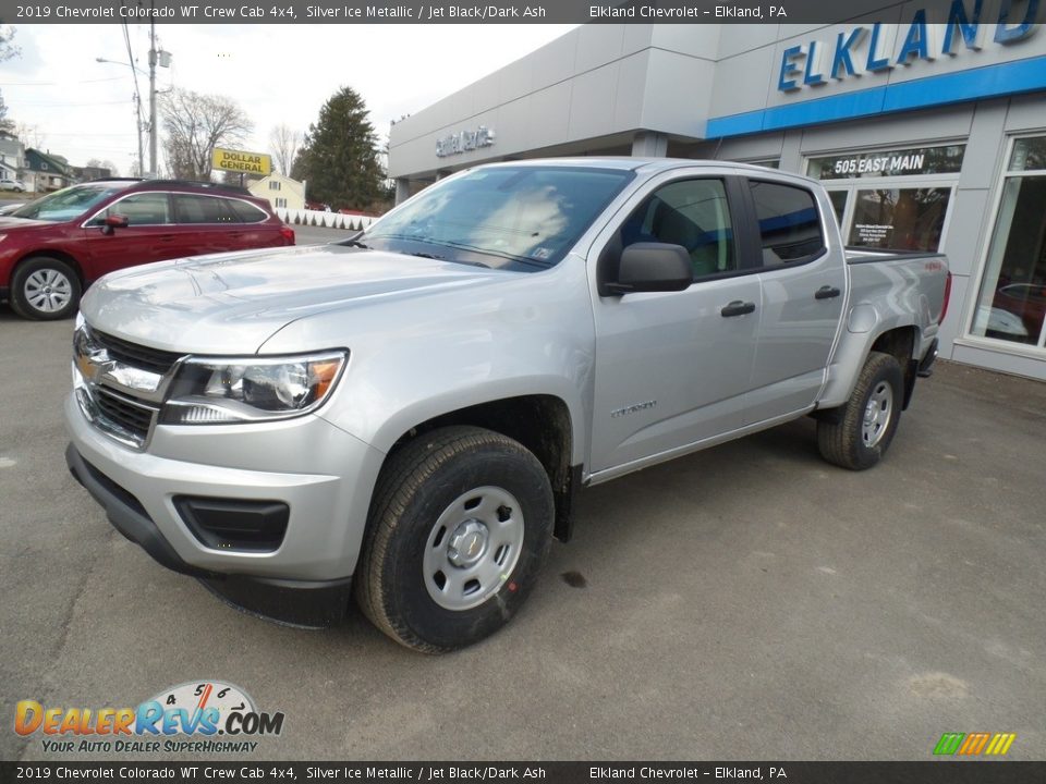 2019 Chevrolet Colorado WT Crew Cab 4x4 Silver Ice Metallic / Jet Black/Dark Ash Photo #1