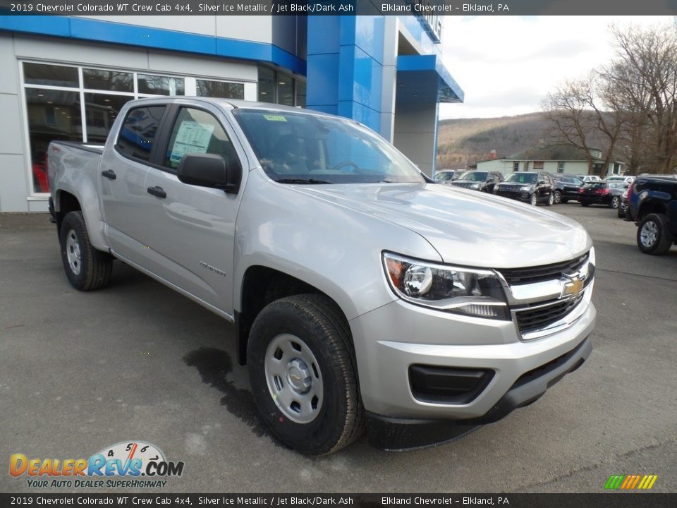 2019 Chevrolet Colorado WT Crew Cab 4x4 Silver Ice Metallic / Jet Black/Dark Ash Photo #3