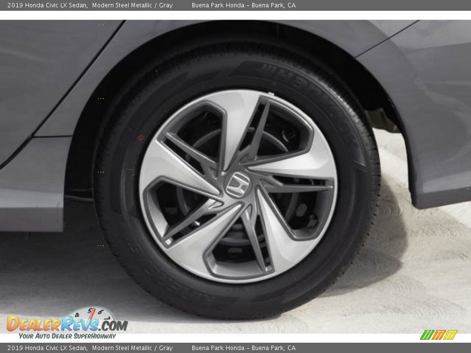 2019 Honda Civic LX Sedan Modern Steel Metallic / Gray Photo #12