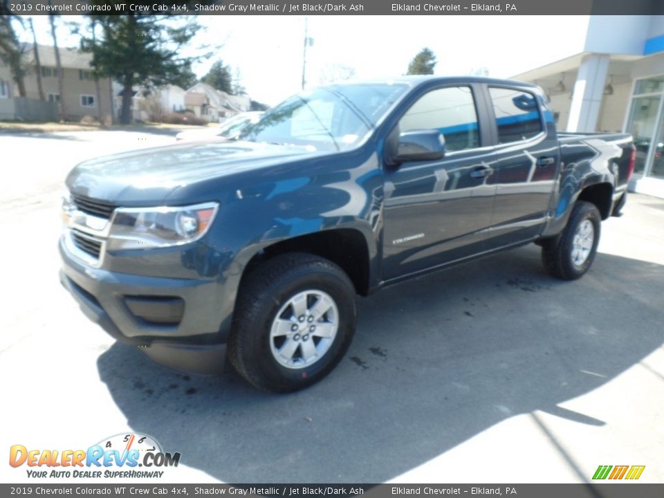 2019 Chevrolet Colorado WT Crew Cab 4x4 Shadow Gray Metallic / Jet Black/Dark Ash Photo #1