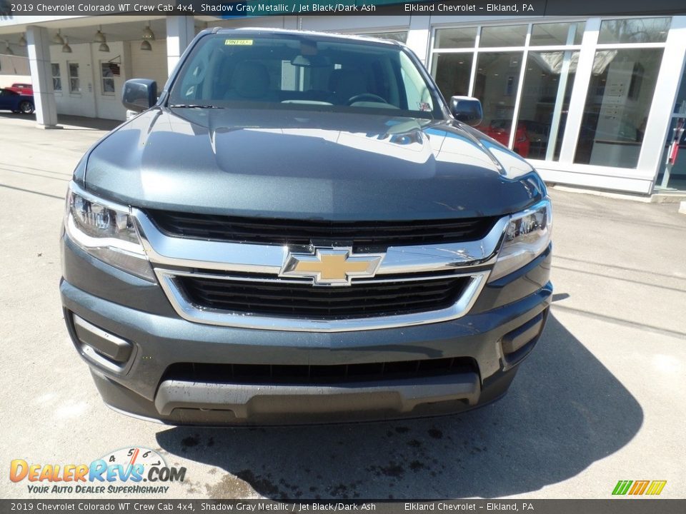 2019 Chevrolet Colorado WT Crew Cab 4x4 Shadow Gray Metallic / Jet Black/Dark Ash Photo #2