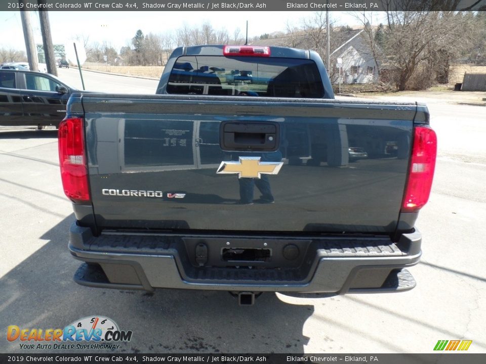 2019 Chevrolet Colorado WT Crew Cab 4x4 Shadow Gray Metallic / Jet Black/Dark Ash Photo #6