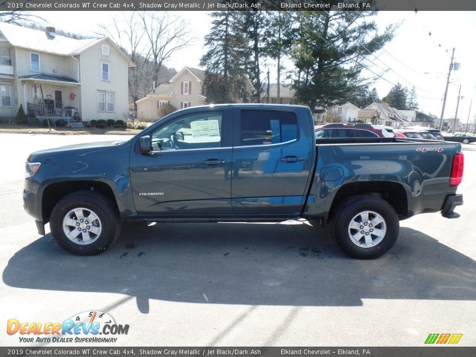 2019 Chevrolet Colorado WT Crew Cab 4x4 Shadow Gray Metallic / Jet Black/Dark Ash Photo #8
