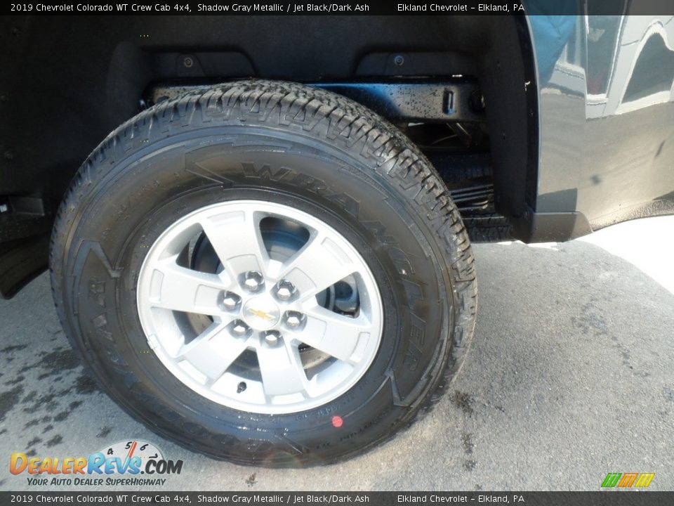 2019 Chevrolet Colorado WT Crew Cab 4x4 Shadow Gray Metallic / Jet Black/Dark Ash Photo #9