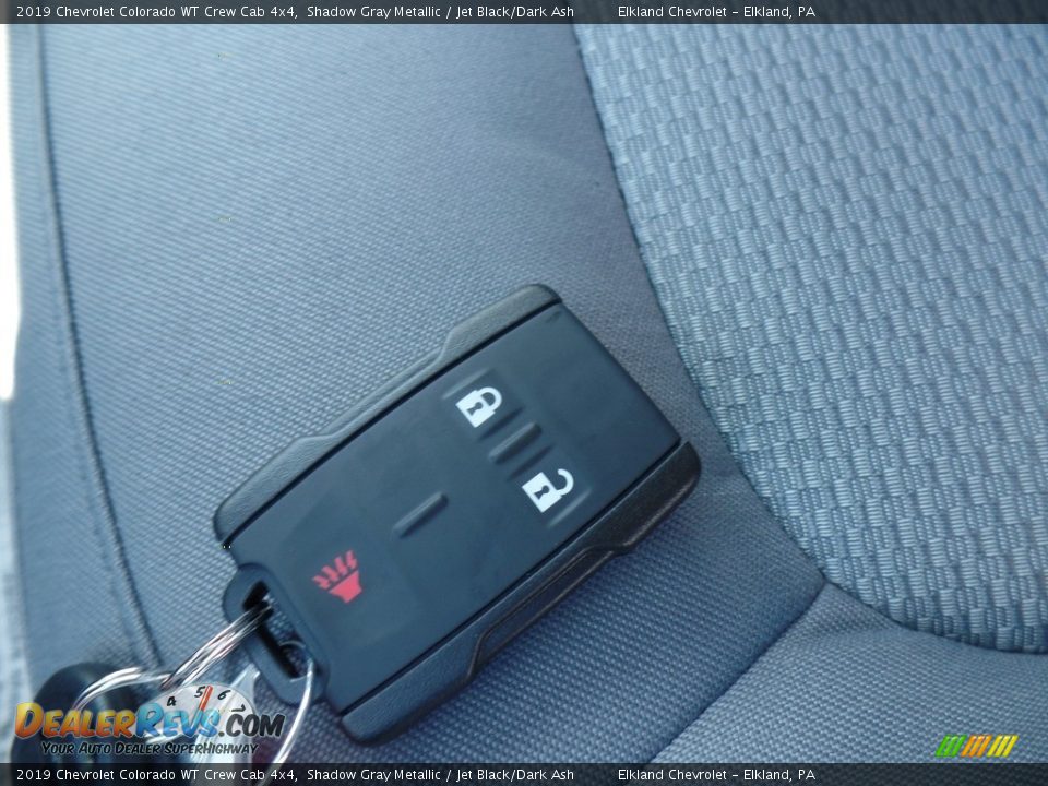 2019 Chevrolet Colorado WT Crew Cab 4x4 Shadow Gray Metallic / Jet Black/Dark Ash Photo #17