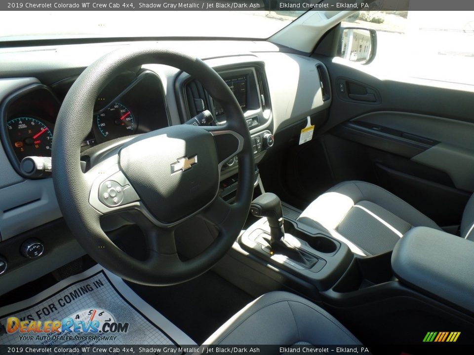 2019 Chevrolet Colorado WT Crew Cab 4x4 Shadow Gray Metallic / Jet Black/Dark Ash Photo #18