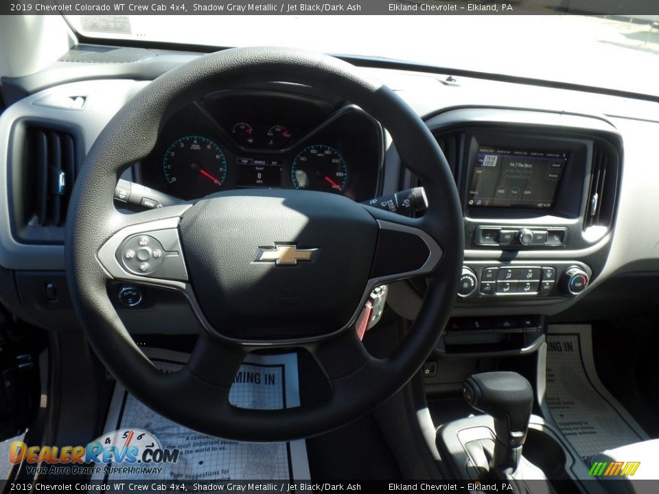 2019 Chevrolet Colorado WT Crew Cab 4x4 Shadow Gray Metallic / Jet Black/Dark Ash Photo #19