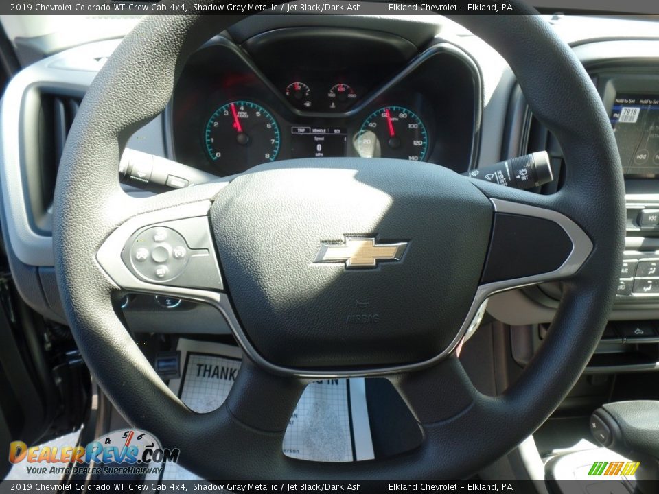 2019 Chevrolet Colorado WT Crew Cab 4x4 Shadow Gray Metallic / Jet Black/Dark Ash Photo #20