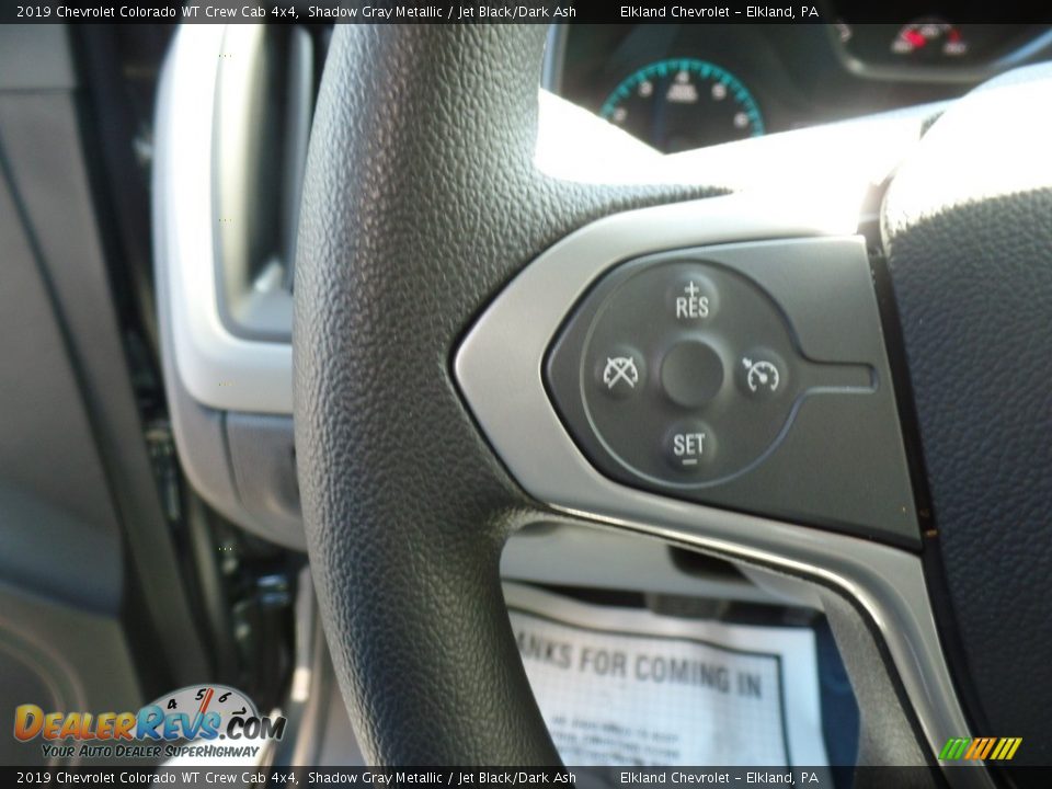 2019 Chevrolet Colorado WT Crew Cab 4x4 Shadow Gray Metallic / Jet Black/Dark Ash Photo #21