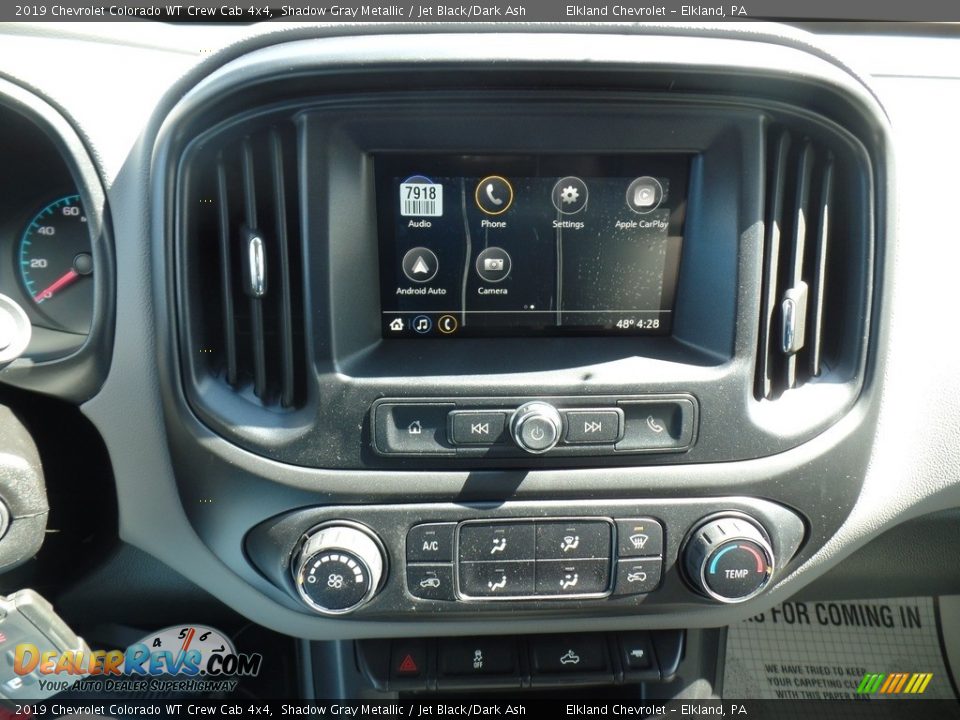 2019 Chevrolet Colorado WT Crew Cab 4x4 Shadow Gray Metallic / Jet Black/Dark Ash Photo #24