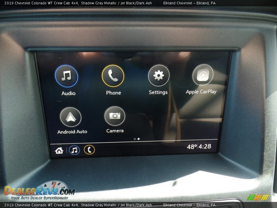 2019 Chevrolet Colorado WT Crew Cab 4x4 Shadow Gray Metallic / Jet Black/Dark Ash Photo #25