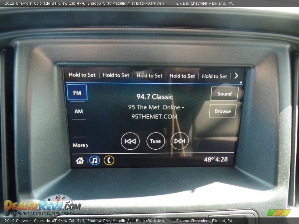 2019 Chevrolet Colorado WT Crew Cab 4x4 Shadow Gray Metallic / Jet Black/Dark Ash Photo #26