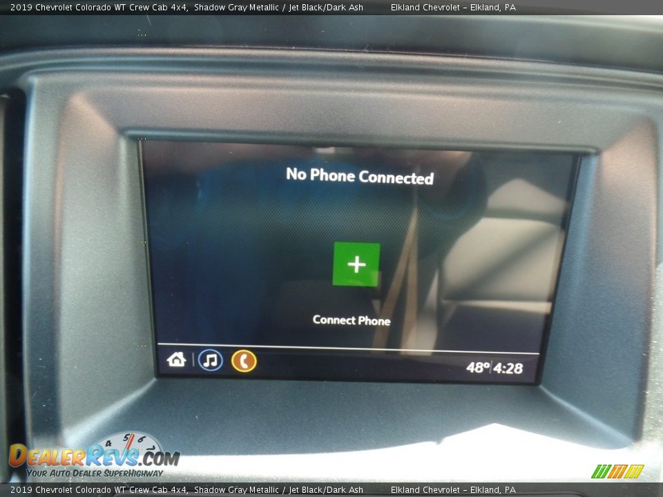 2019 Chevrolet Colorado WT Crew Cab 4x4 Shadow Gray Metallic / Jet Black/Dark Ash Photo #27