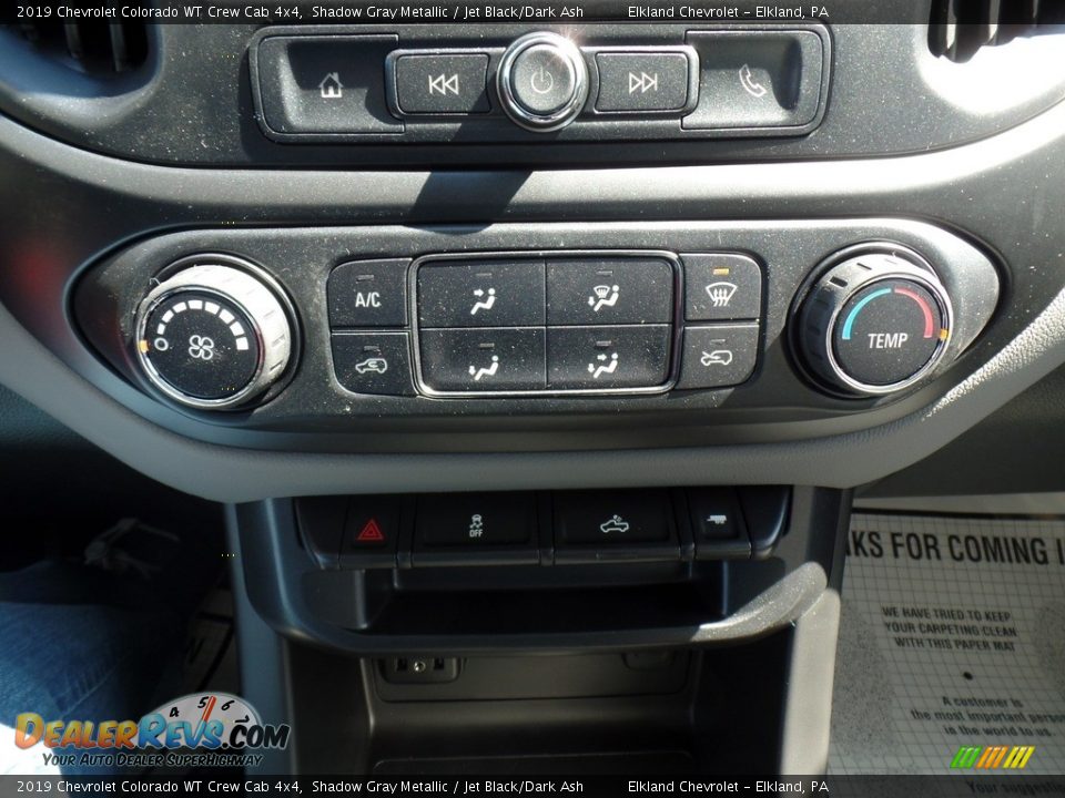 2019 Chevrolet Colorado WT Crew Cab 4x4 Shadow Gray Metallic / Jet Black/Dark Ash Photo #29