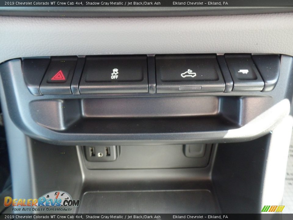 2019 Chevrolet Colorado WT Crew Cab 4x4 Shadow Gray Metallic / Jet Black/Dark Ash Photo #30