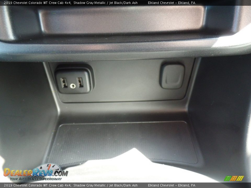 2019 Chevrolet Colorado WT Crew Cab 4x4 Shadow Gray Metallic / Jet Black/Dark Ash Photo #31