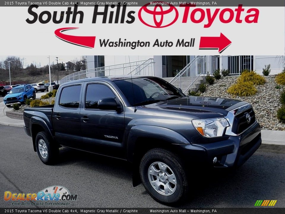 2015 Toyota Tacoma V6 Double Cab 4x4 Magnetic Gray Metallic / Graphite Photo #1