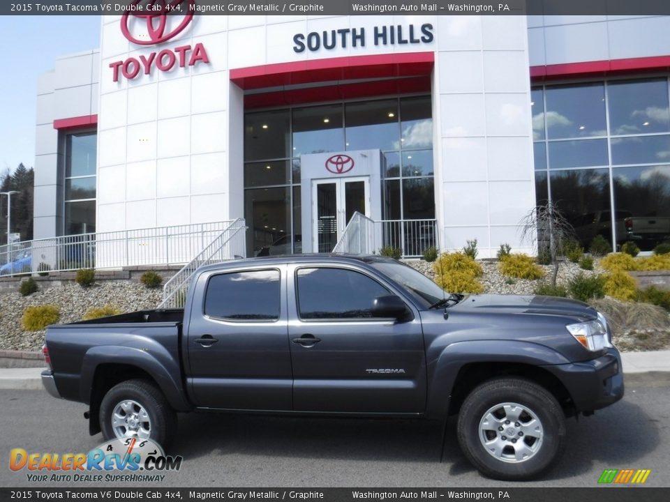 2015 Toyota Tacoma V6 Double Cab 4x4 Magnetic Gray Metallic / Graphite Photo #2