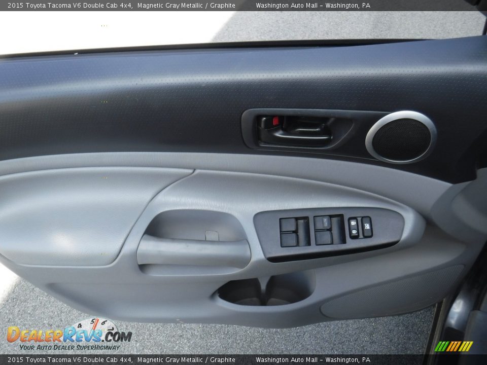 2015 Toyota Tacoma V6 Double Cab 4x4 Magnetic Gray Metallic / Graphite Photo #14