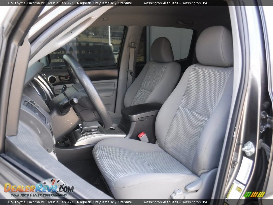 2015 Toyota Tacoma V6 Double Cab 4x4 Magnetic Gray Metallic / Graphite Photo #15