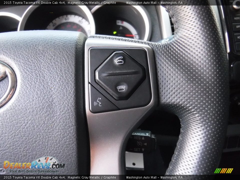 2015 Toyota Tacoma V6 Double Cab 4x4 Magnetic Gray Metallic / Graphite Photo #20