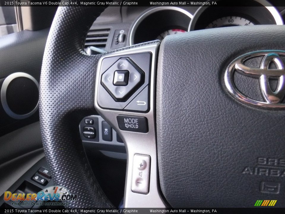 2015 Toyota Tacoma V6 Double Cab 4x4 Magnetic Gray Metallic / Graphite Photo #21