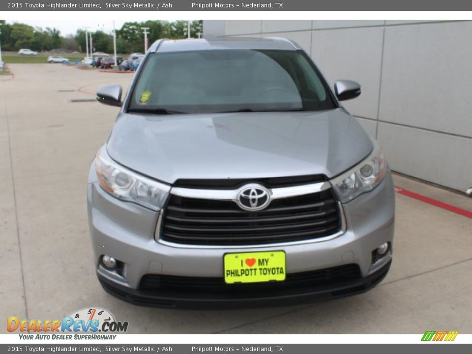 2015 Toyota Highlander Limited Silver Sky Metallic / Ash Photo #3